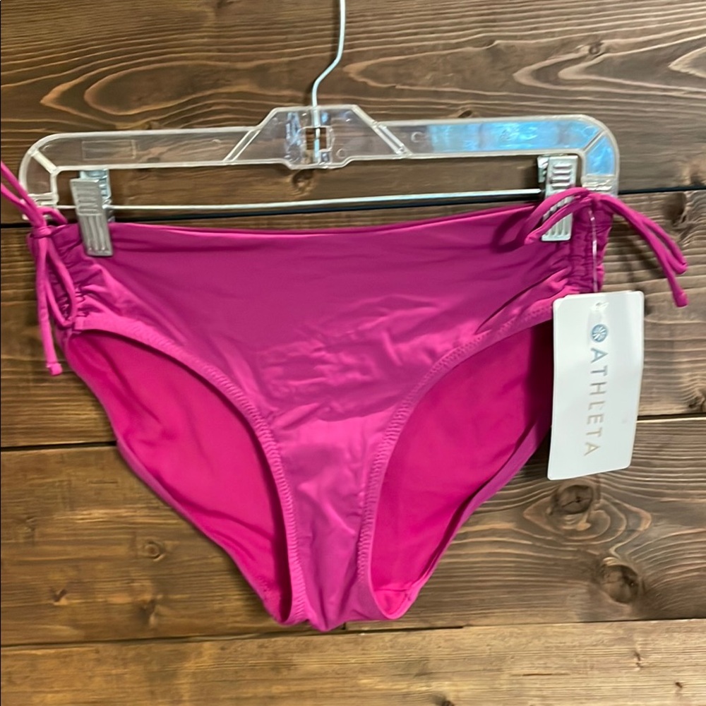 Athleta Pink Bikini Swim Bottoms Size S (#824)